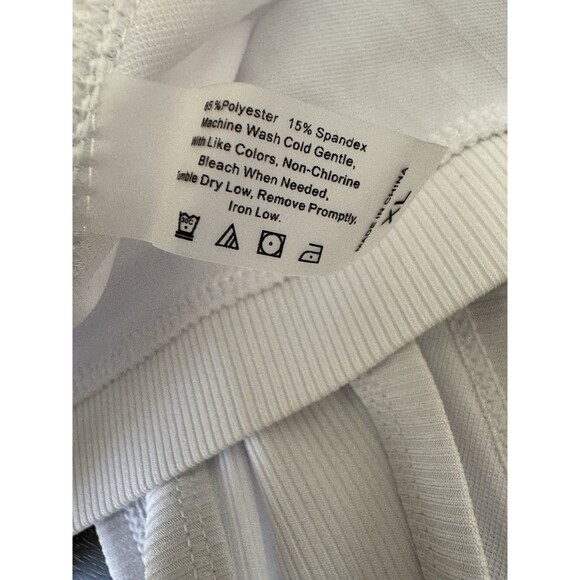 Swimall Triangle Bikini Set Brazilian Sporty Two Piece Swimsuit white XLARGE - Picture 14 of 16